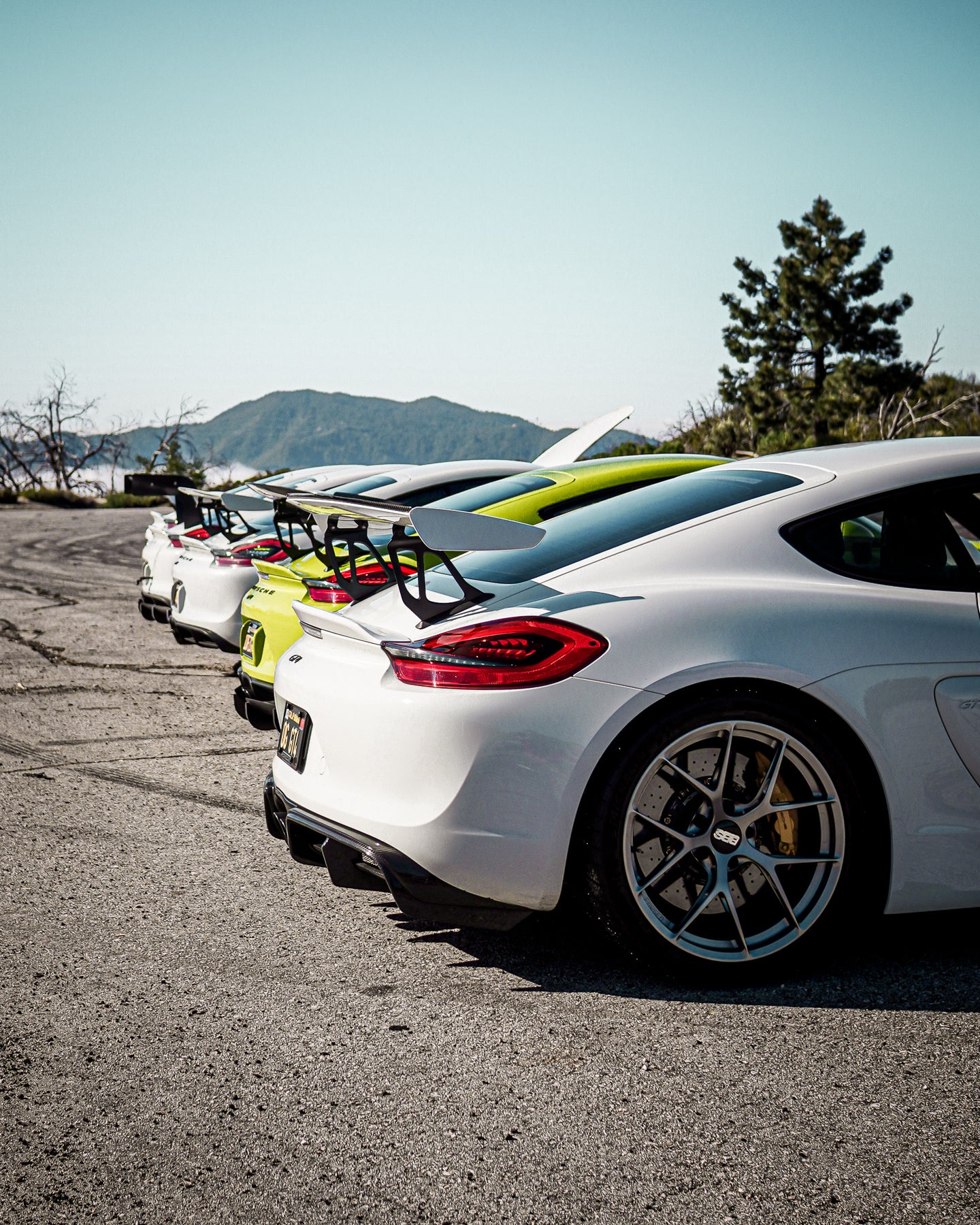 GT4 Wing Risers by RSNV - For 981 and 718 Porsche GT4