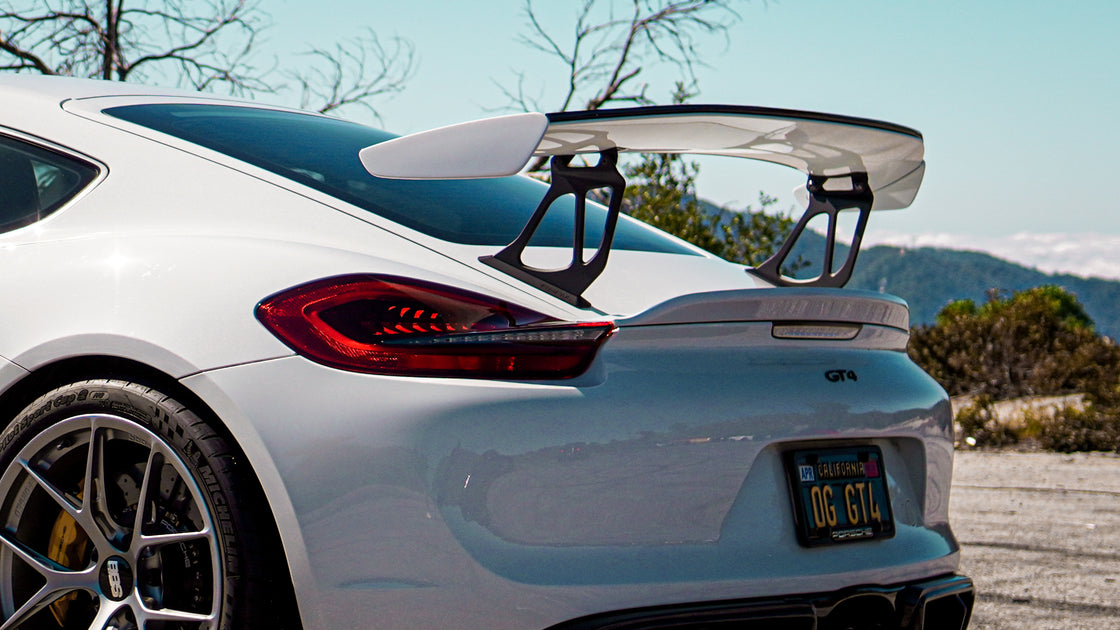 Gt4 Wing Riser Inch GT4 Wing Risers by RSNV - For 981 and 718 Porsche GT4
